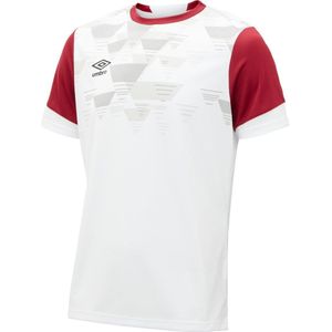 Umbro Heren Vier Jersey (S) (Wit/Nieuw Claret)