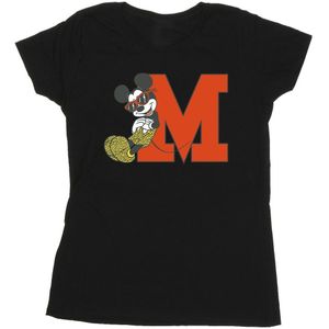 Disney Dames/Dames Mickey Mouse Luipaardbroek Katoenen T-Shirt (S) (Zwart)