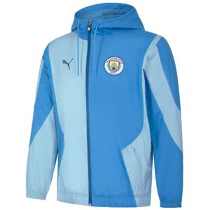 Puma Manchester City 23/24 Prematch Jacket Blauw M