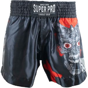 Super Pro Thai Short skull - Zwart - XL