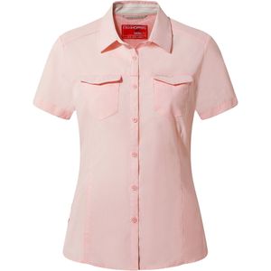 Craghoppers Dames/dames NosiLife Adventure II Shirt met korte mouwen (34 DE) (Zeeschelp Roze)