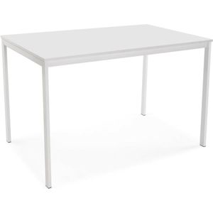 Eettafel Versa Avant Wit PVC Hout MDF 75 x 75 x 120 cm