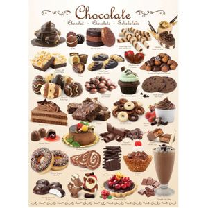 Puzzel Eurographics - Sweet Line - Chocolade, 1000 stukjes
