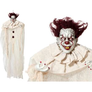 Hangende Clown Halloween (130 x 96 x 14 cm) Beige Multicolour 130 x 96 x 14 cm (3 Stuks)