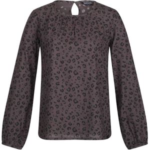 Regatta Dames/Dames Hadria Dierenprint Blouse (36 DE) (Zwart)