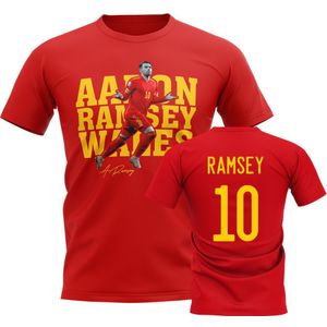 Aaron Ramsey Wales Player Tee (Red)