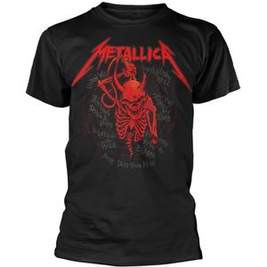 Metallica Unisex volwassene 72 seizoenen schreeuwende schedel T-shirt (S) (Zwart)