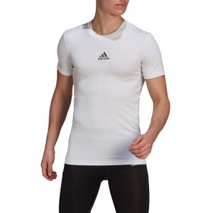 adidas - Techfit Short Sleeve Top - Wit ondershirt - L