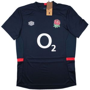2023-2024 England Rugby Gym Tee (Navy Blazer)