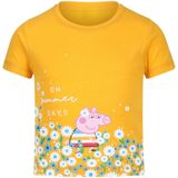 Regatta Kinder/Kids Peppa Pig T-shirt met korte mouwen en opdruk (116) (Glimlicht geel)