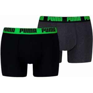 Heren Boxer Shorts Puma EVERRYDAY BASIC 701226387 018 2 Stuks Groen Zwart Maat XL