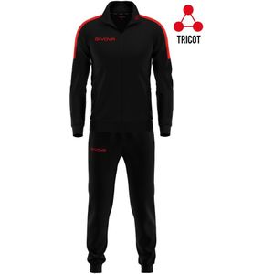 Giva Tuta Revolution Black-Red Xl Set