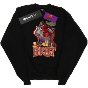 Willy Wonka And The Chocolate Factory Heren Verwend Brat Sweatshirt (S) (Zwart)