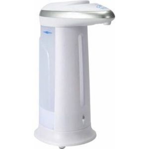 Zeep/geldispenser met sensor wit 330 ml - Badkamer/keuken zeep dispenser