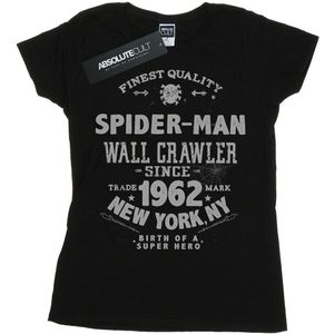Marvel Dames/Dames Spider-Man Fijnste Kwaliteit Katoenen T-Shirt (XL) (Zwart)