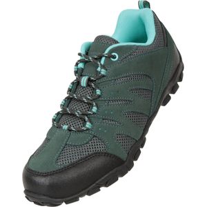 Mountain Warehouse Dames/Dames Outdoor II Suede Loopschoenen (38 EU) (Donkergrijs/benzine)