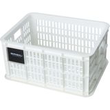 basil crate s - fietskrat - 17.5 liter - wit