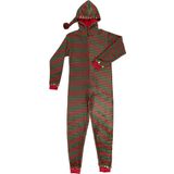 Apollo - Kerst Onesie - Rendier - Multi Groen/Rood - Maat L/XL - Kerst Pyjama - Kerst onesie volwassenen - Onesie volwassenen - Rendier onesie