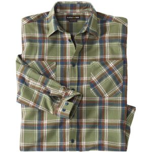 Atlas For Men Mens Contrast Flannel Shirt