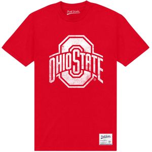 Ohio State University Unisex T-Shirt voor Volwassenen (S) (Rood)