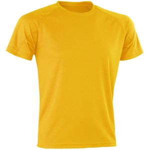 Spiro Heren Aircool T-Shirt (S) (Goud)