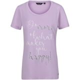 Regatta Dames/Dames Filandra VII Tekst T-shirt (36 DE) (Pastel Lila)