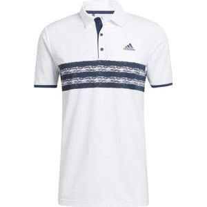 golfpolo Core heren polyester wit/navy maat XS