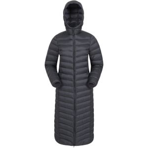 Mountain Warehouse Dames/Dames Florence Extra Lang Gewatteerd Jasje (34 DE) (Zwart)