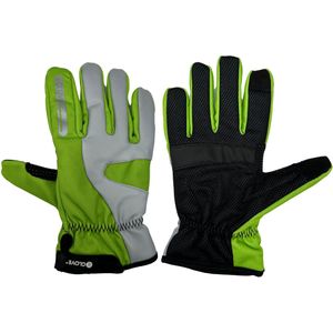 BIKE GelPro Hi-Vis Waterproof Cycling Gloves - Green - NEW & IMPROVED 2023 Model