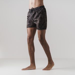 Born Rich Heren Persie Camo Zwemshort (XL) (Zwarte Camo)