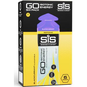 SiS Energygel Go Isotonic | Energie gel | Isotone Sportgel | Black Currant | 6 x 60ml