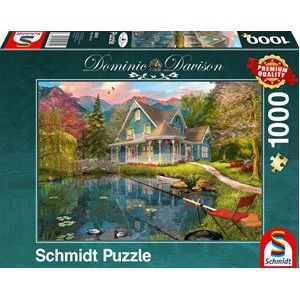 Schmidt-puzzel - Bejaardentehuis aan het meer, 1000 stukjes