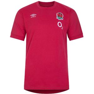 2023-2024 England Rugby Leisure T-Shirt (Earth Red)