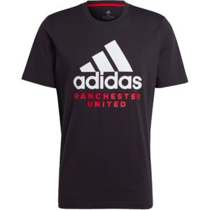 Adidas Manchester United Fc 23/24 Dna Graphic Short Sleeve T-shirt Zwart M