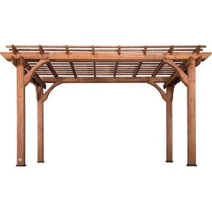 Backyard Discovery Pergola van hout 305 x 427 cm | Houten terrasoverkapping vrijstaand voor de tuin | Tuinpaviljoen
