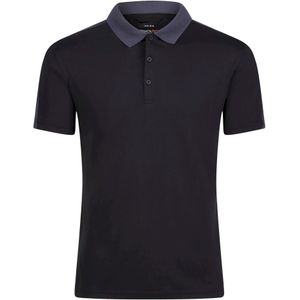 Regatta Contrast Coolweave Pique Polo Shirt (L) (Zwart/Seal Grey)