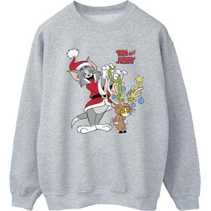 Tom & Jerry Womens/Ladies Christmas Reindeer Sweatshirt