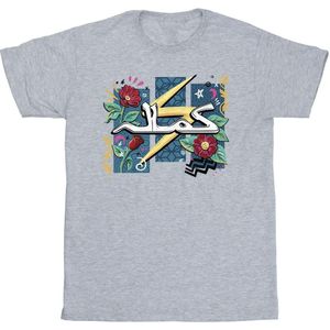 Marvel Heren Ms Marvel Flower Lightning T-Shirt (5XL) (Sportgrijs)