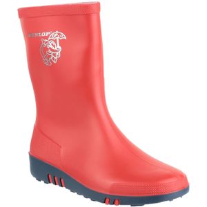 Dunlop Childrens Unisex Mini Elephant Wellington Boots (25 EU) (Rood/Blauw)