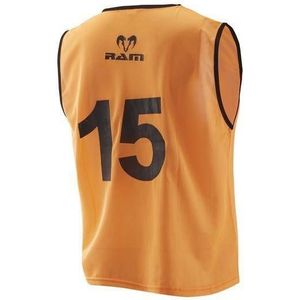 Training Hesjes - Genummerd - met draagtas - Oranje - XL - 15 stuks Kwaliteit en Klasse