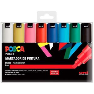 Set Viltstiften POSCA PC-8K 8 Onderdelen Multicolour