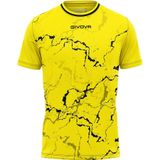 Givova Sport T-shirt Grafiet Geel/Zwart L - Ademend & Licht