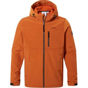 TOG24 Heren Truro Softshell Hooded Jacket (M) (Donker Oranje)