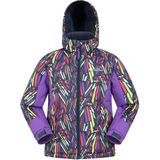 Mountain Warehouse Kinder/Kids Vortex Printed Ski Jacket (116) (Veelkleurig)