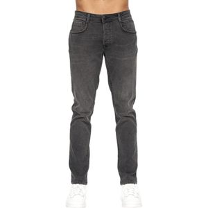 Crosshatch Heren Sheldons Slim Jeans (40R) (Donker houtskool)