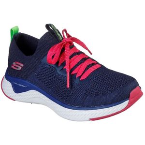 Skechers Solar Fuse ILY donkerblauw roze sneakers kids