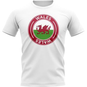 Wales Football Badge T-Shirt (White)