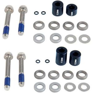 Sram Post Spacer Set-20 S Includes Stainless Caliper Mounting Bolts Cps & Standard Zwart,Zilver 160-180 mm