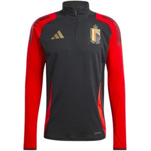 Adidas Belgium 23/24 Half Zip Sweatshirt Training Rood,Zwart S