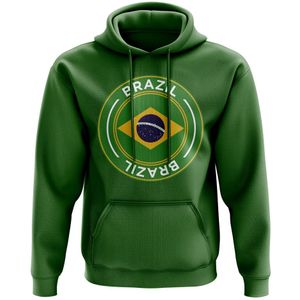 Brazil Football Badge Hoodie (Green)